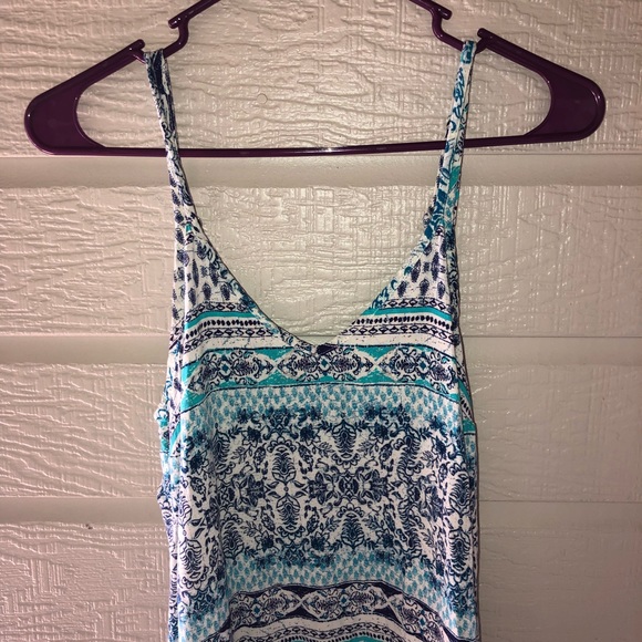 ☀️Blue Patterned Sun Dress☀️ - Picture 2 of 5
